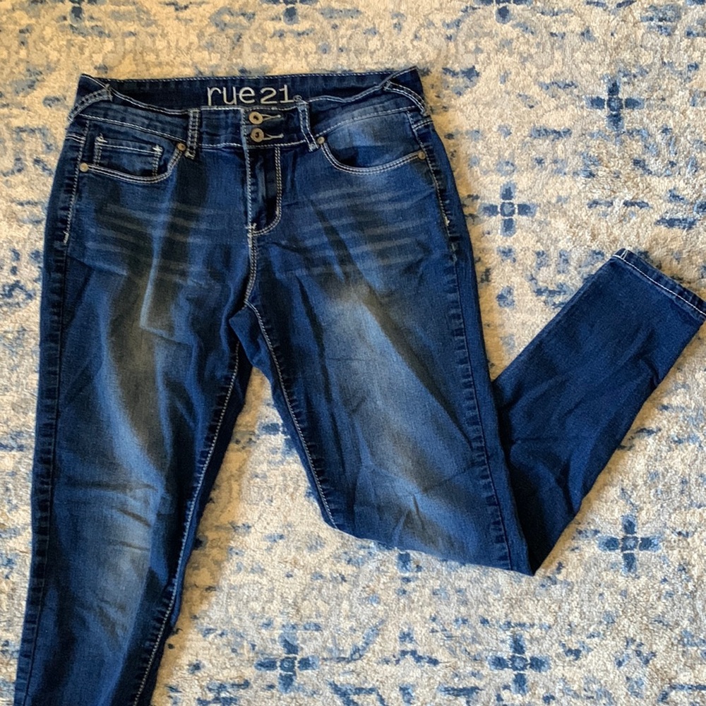 Rue 21 blue skinny jeans